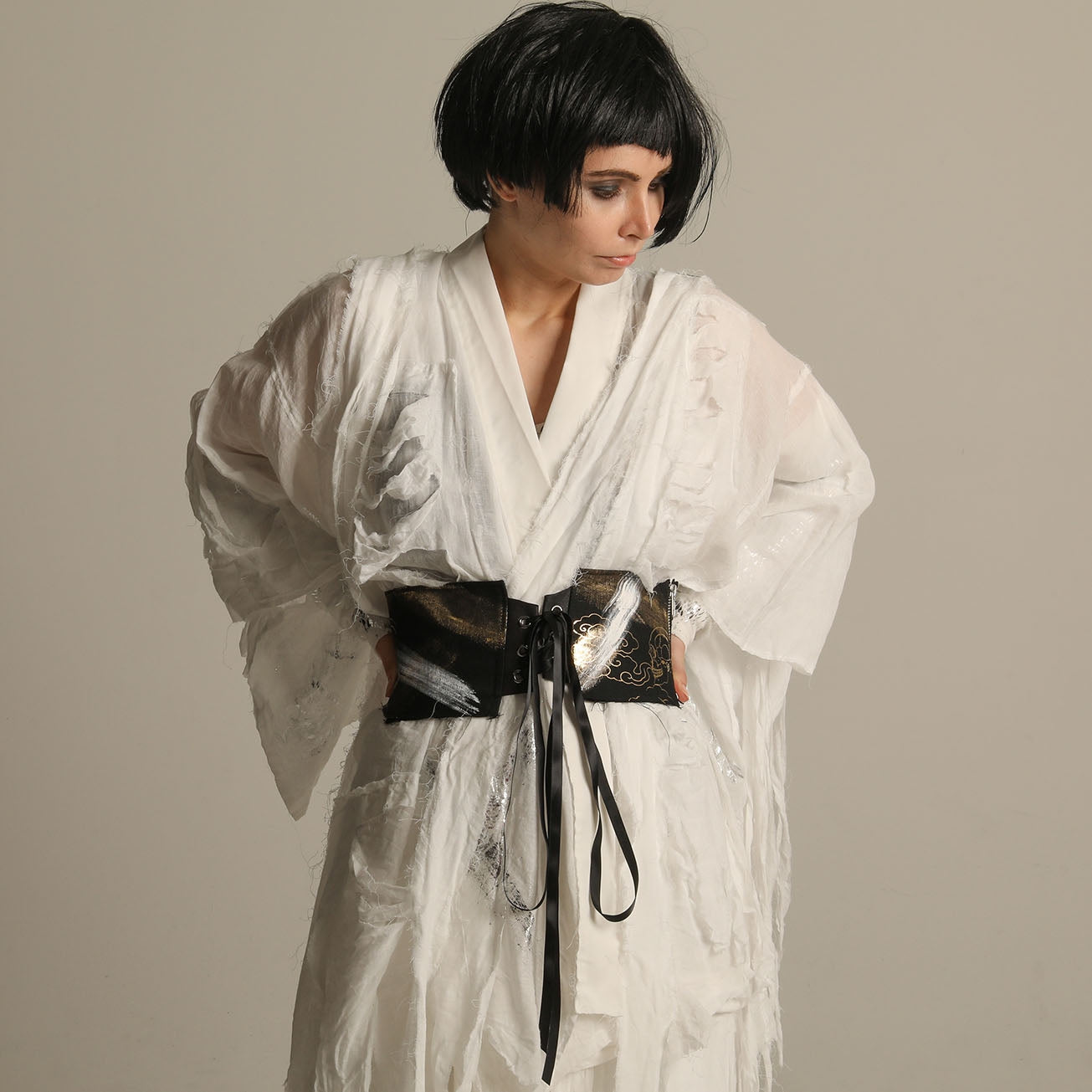White Damage Yukata