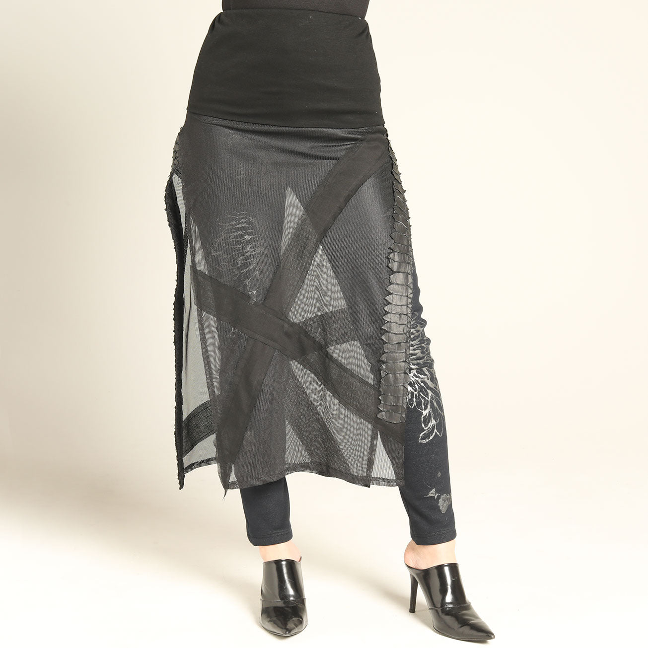 See-Through Overlapping Skirts