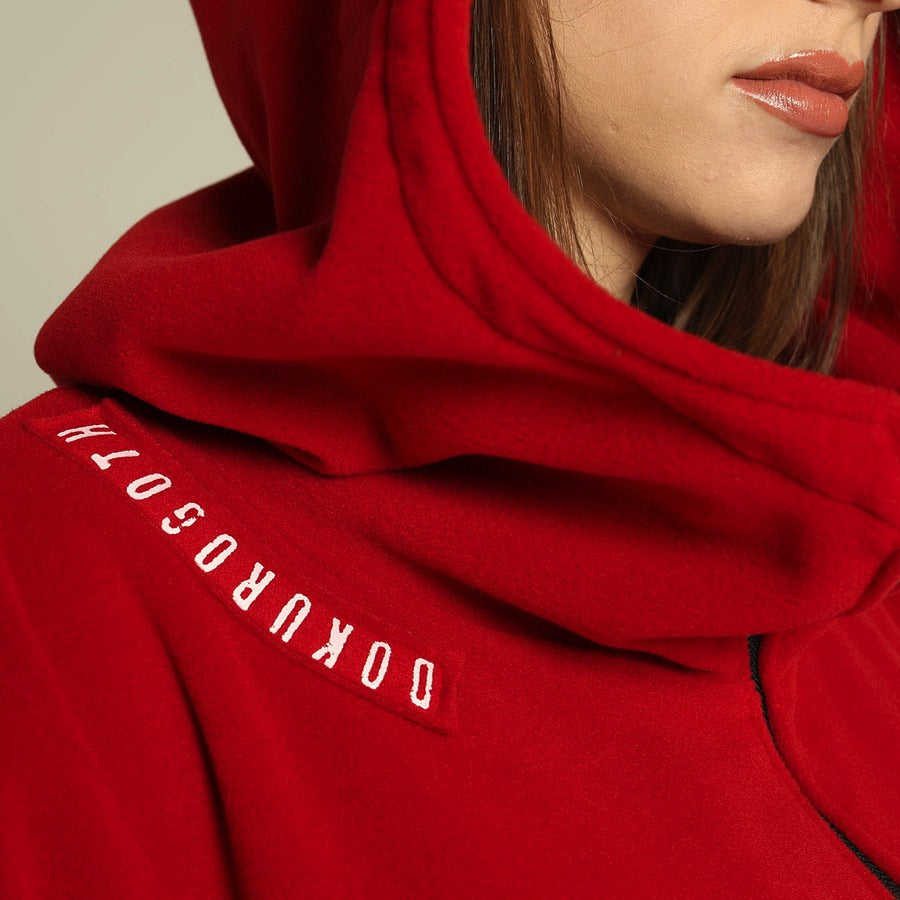 Asymmetric Red Long Hoodie (2サイズ)