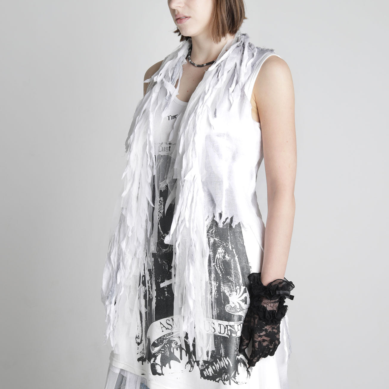 Gauze Fringe Vest