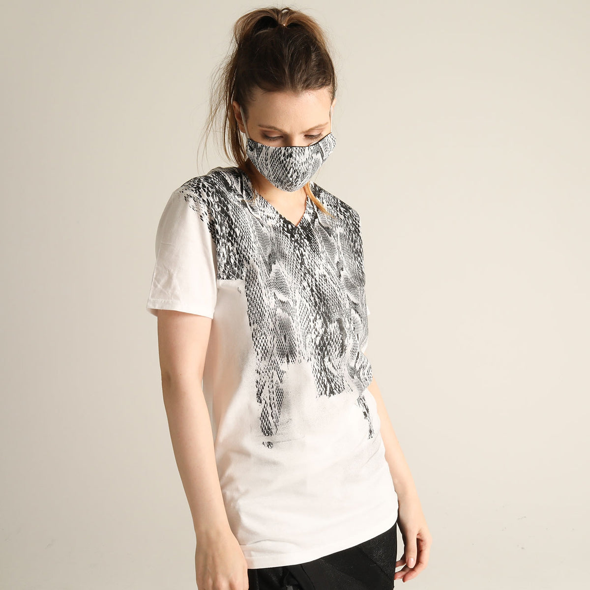 Snake Scale V-NECK T-SH (3 sizes)