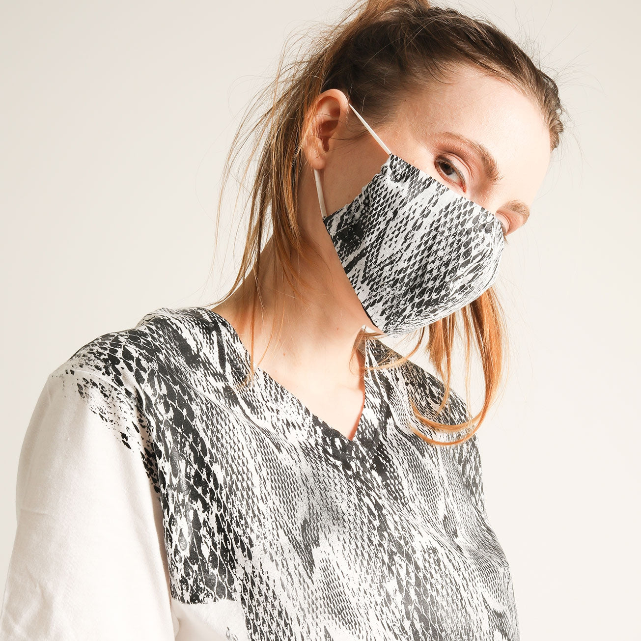 Holy White Snake Mask Wear