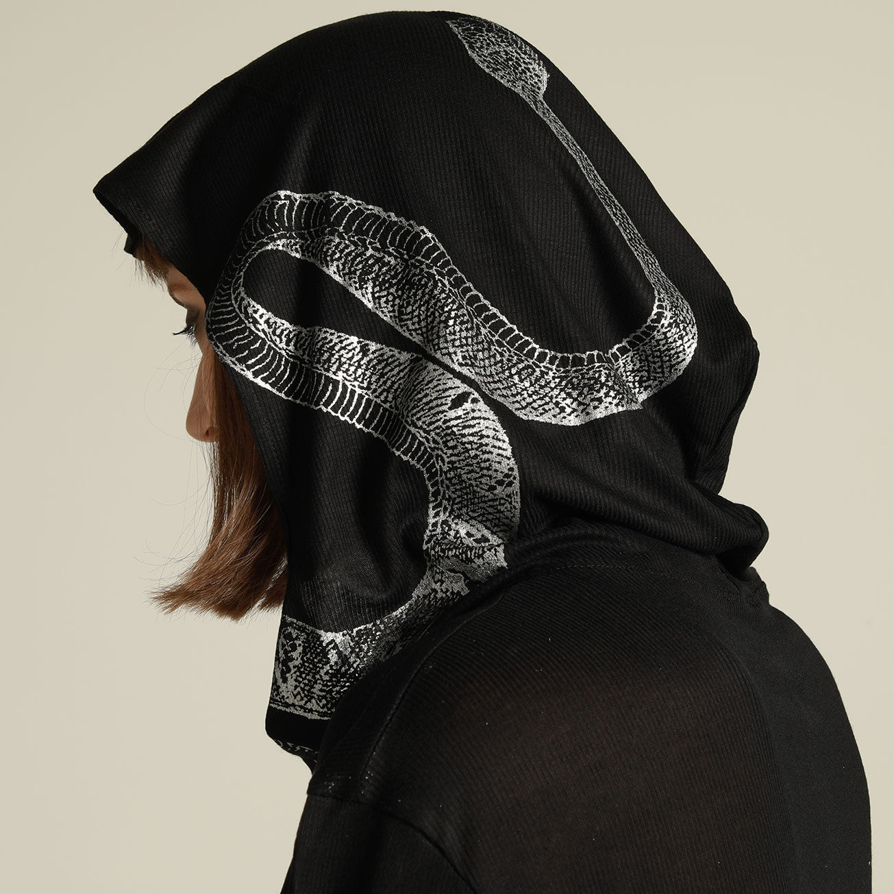 Rib Crash paint snake hoodie