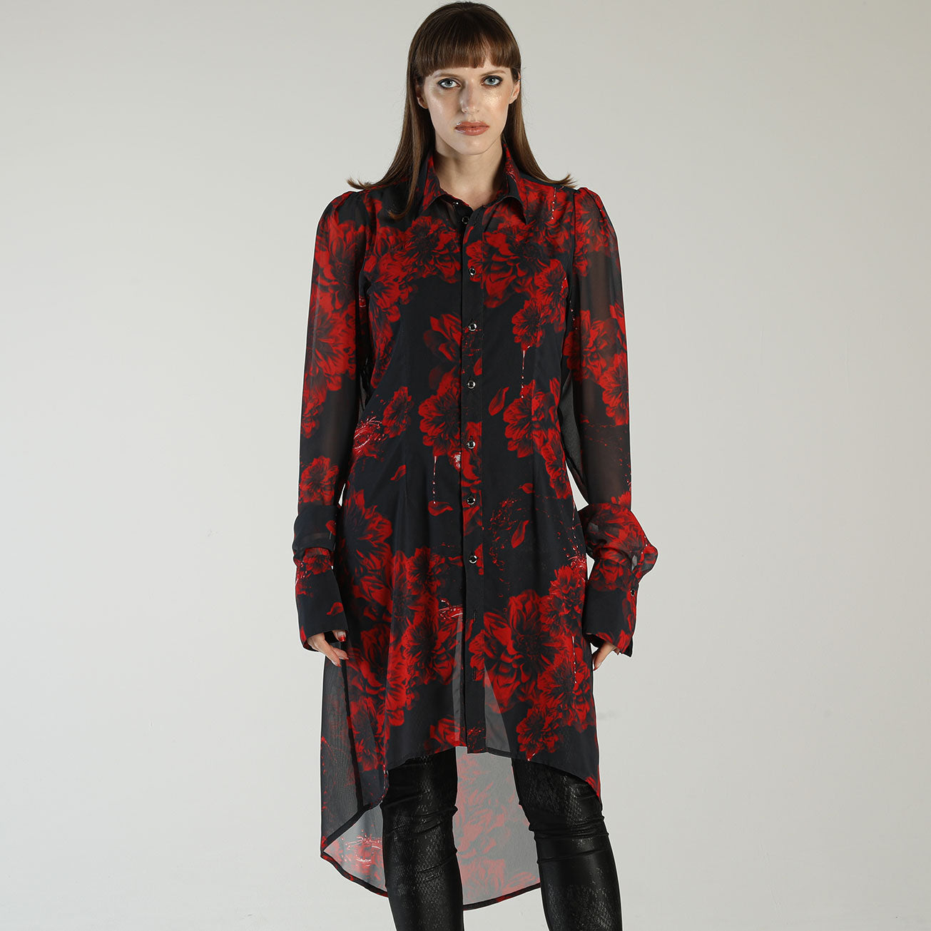 BLOOD DAHLIA LONG BLOUSE