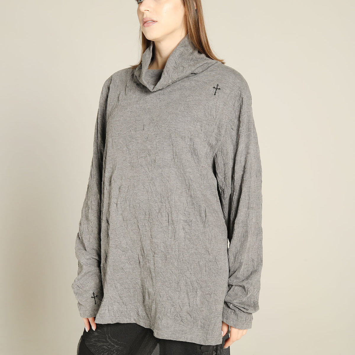 Wrinkles High Neck TOPS