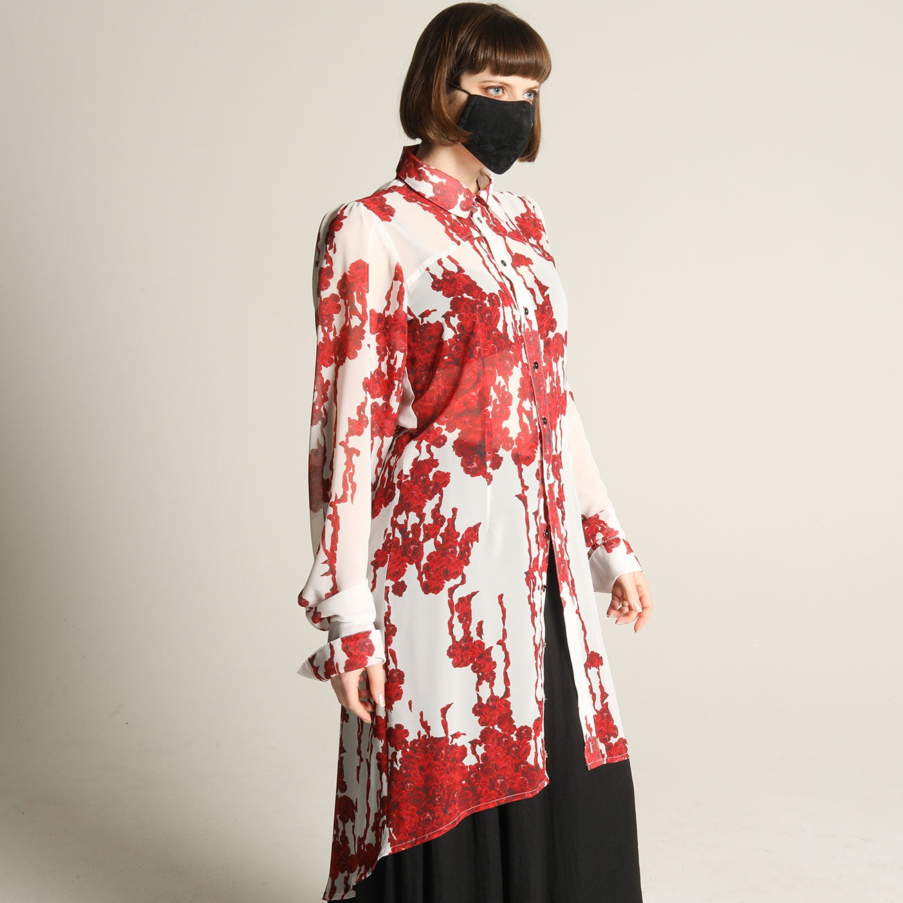 Bloody Rose Long Dress Blouse