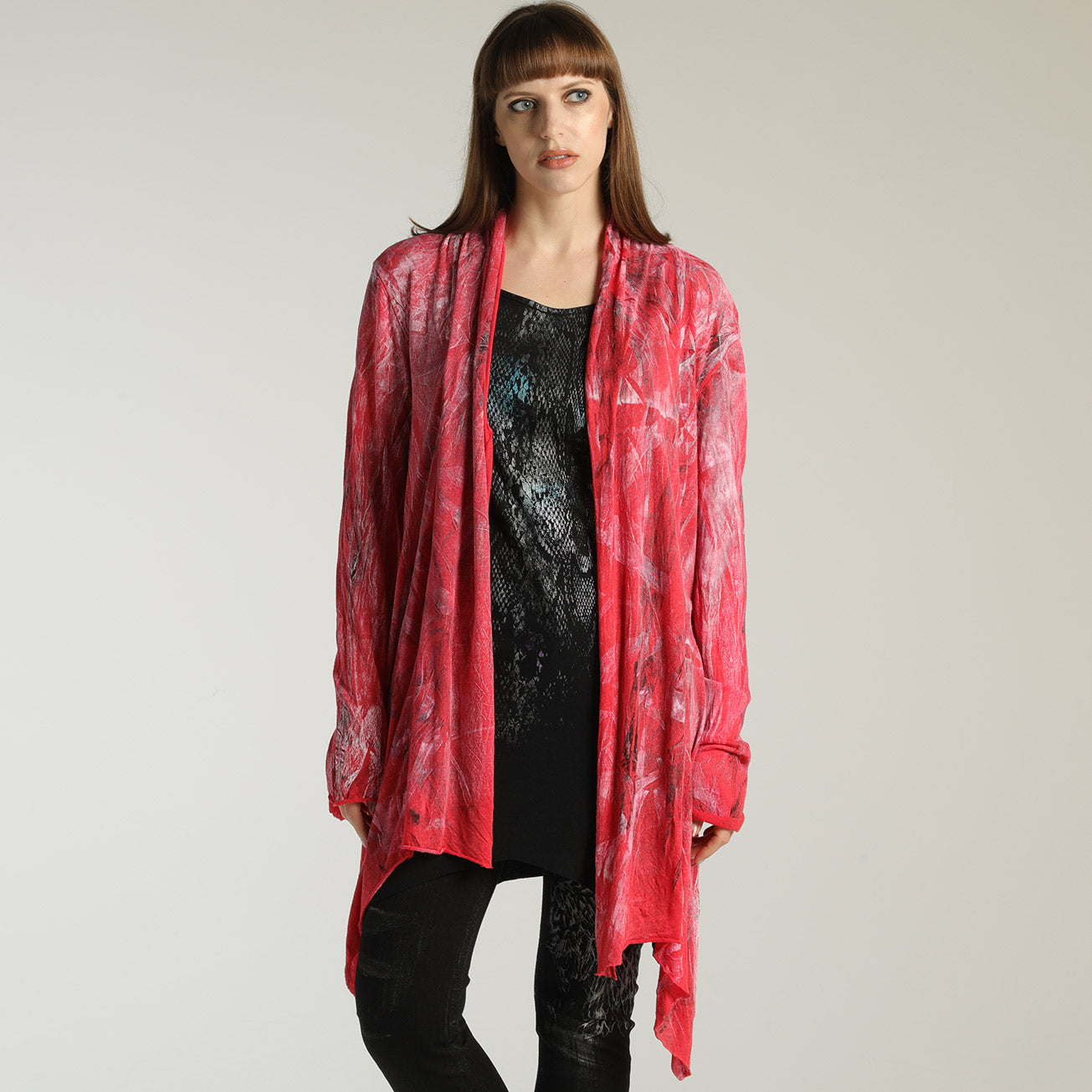 Crash drape cardigan