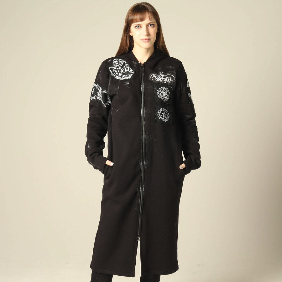 Crash Patch Long Hoodie