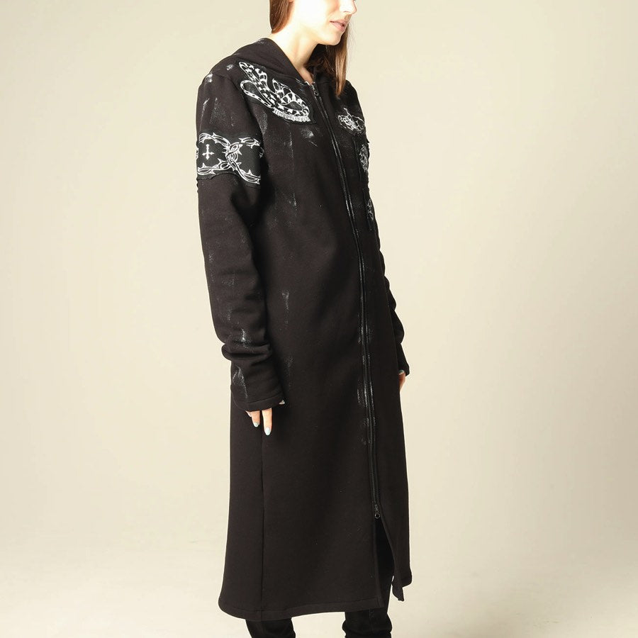 Crash Patch Long Hoodie