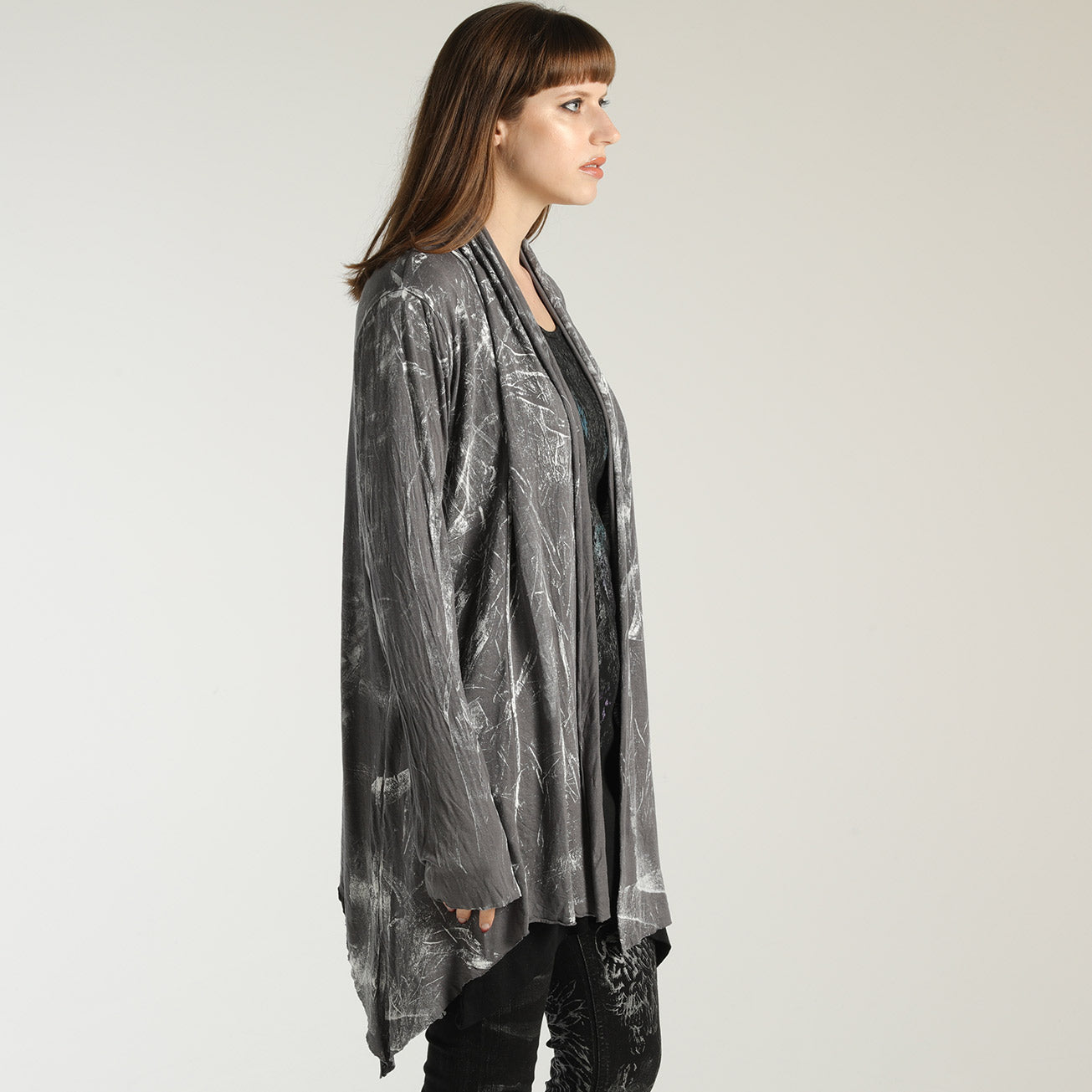 Crash drape cardigan