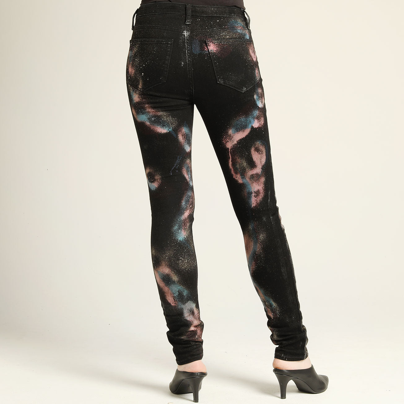 Snake Stretch Skinny Denim / M