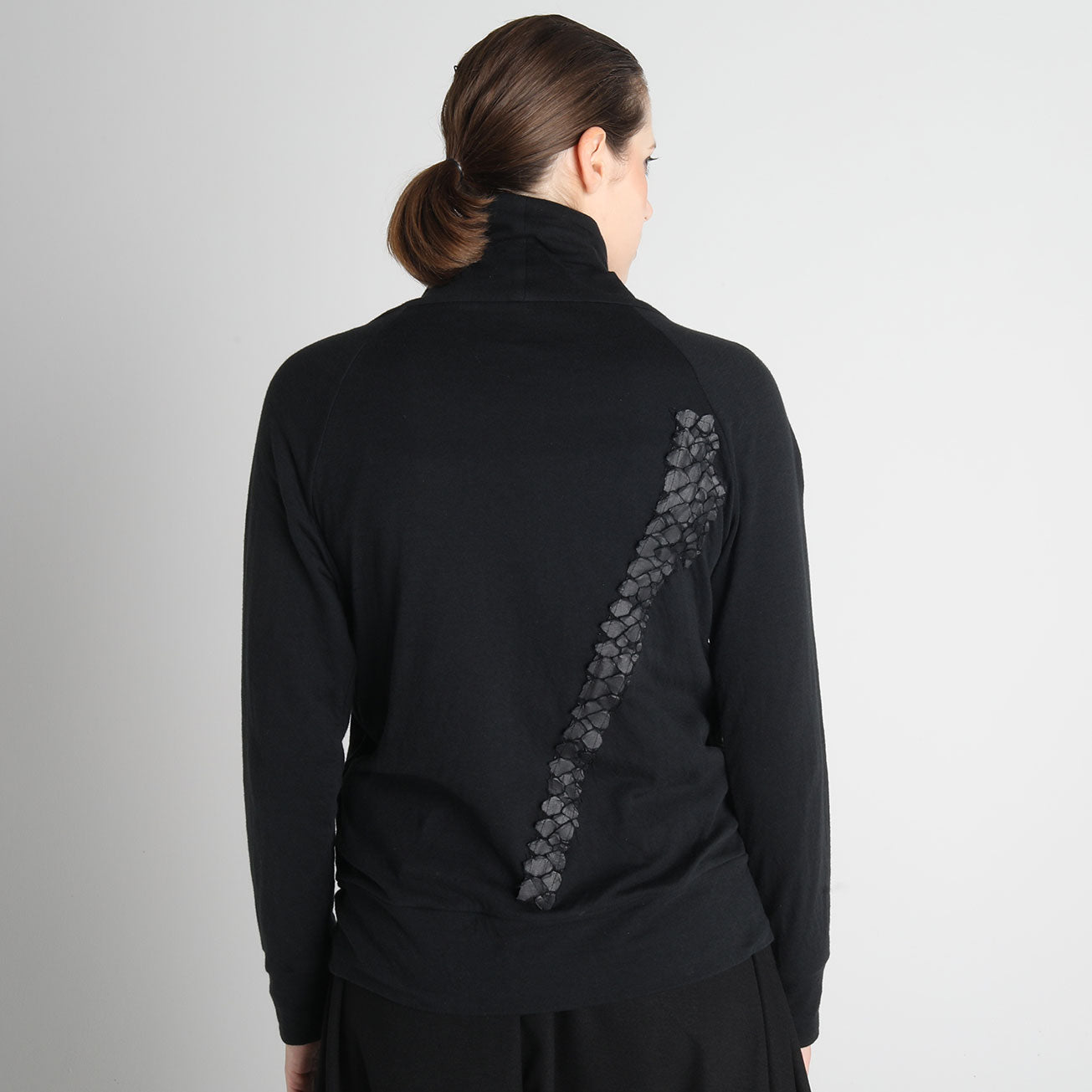 Dragon leather short stretch blouson