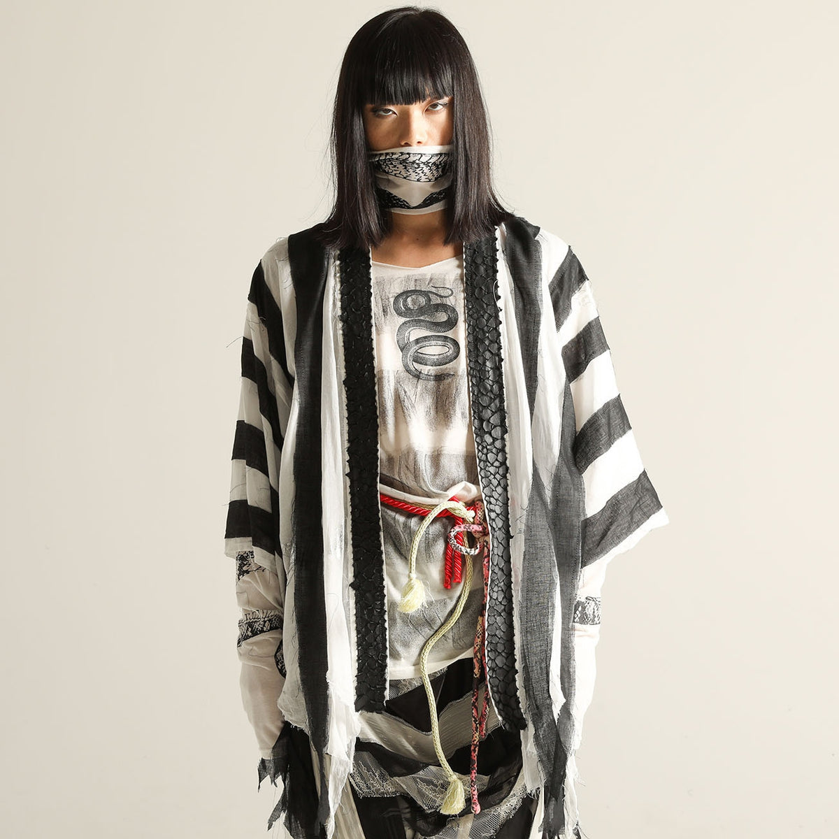 STRIPE SHINOBI KIMONO