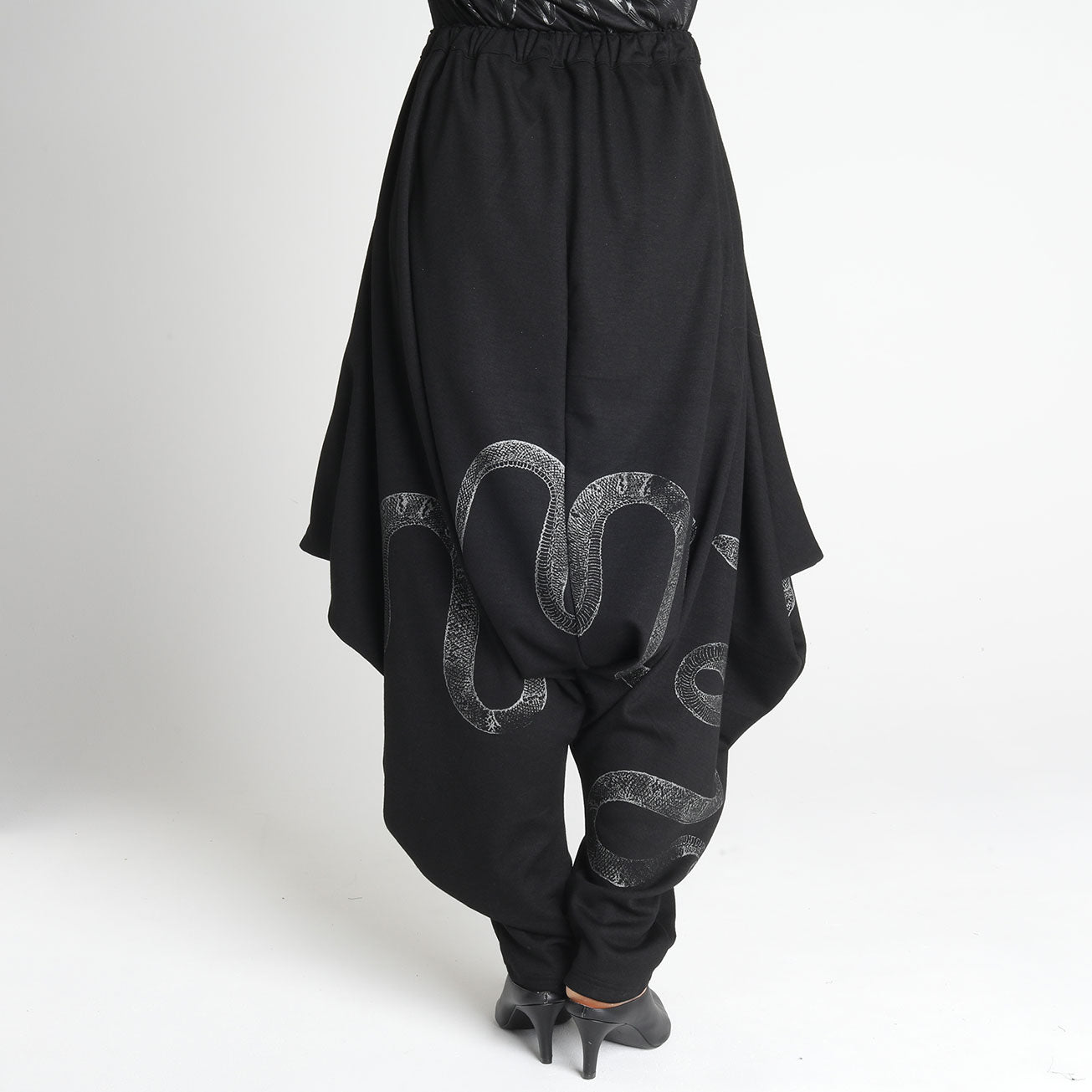 Snake Drape Sarouel Pants