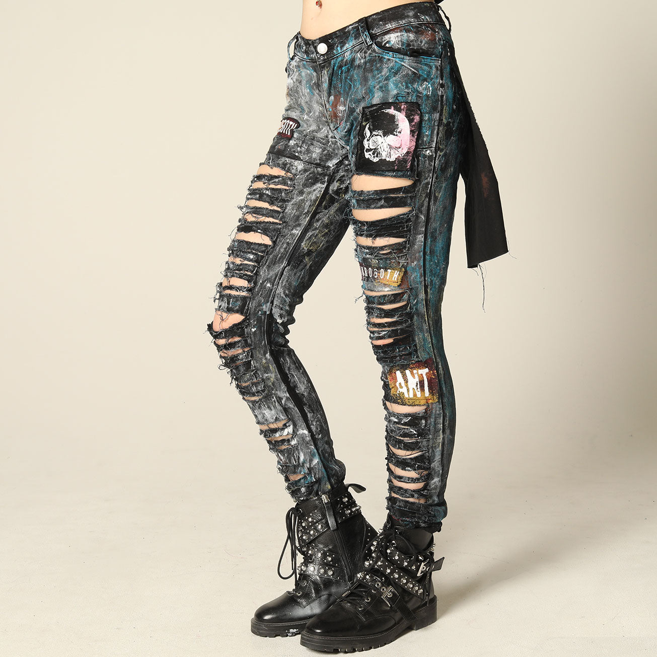 Slash Paint Damage Pants