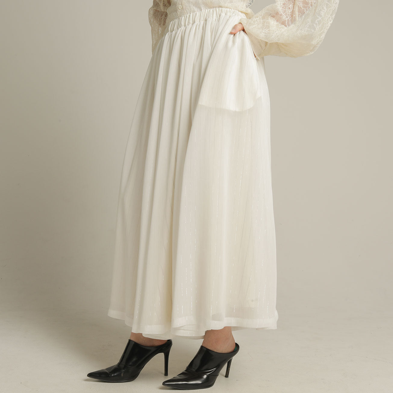 See-Through Wide Pants