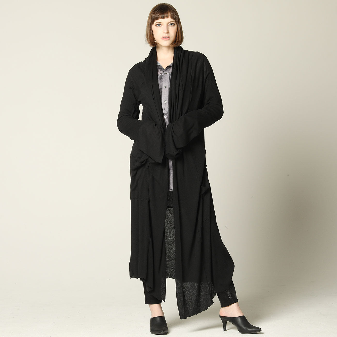 Black soft cardigan