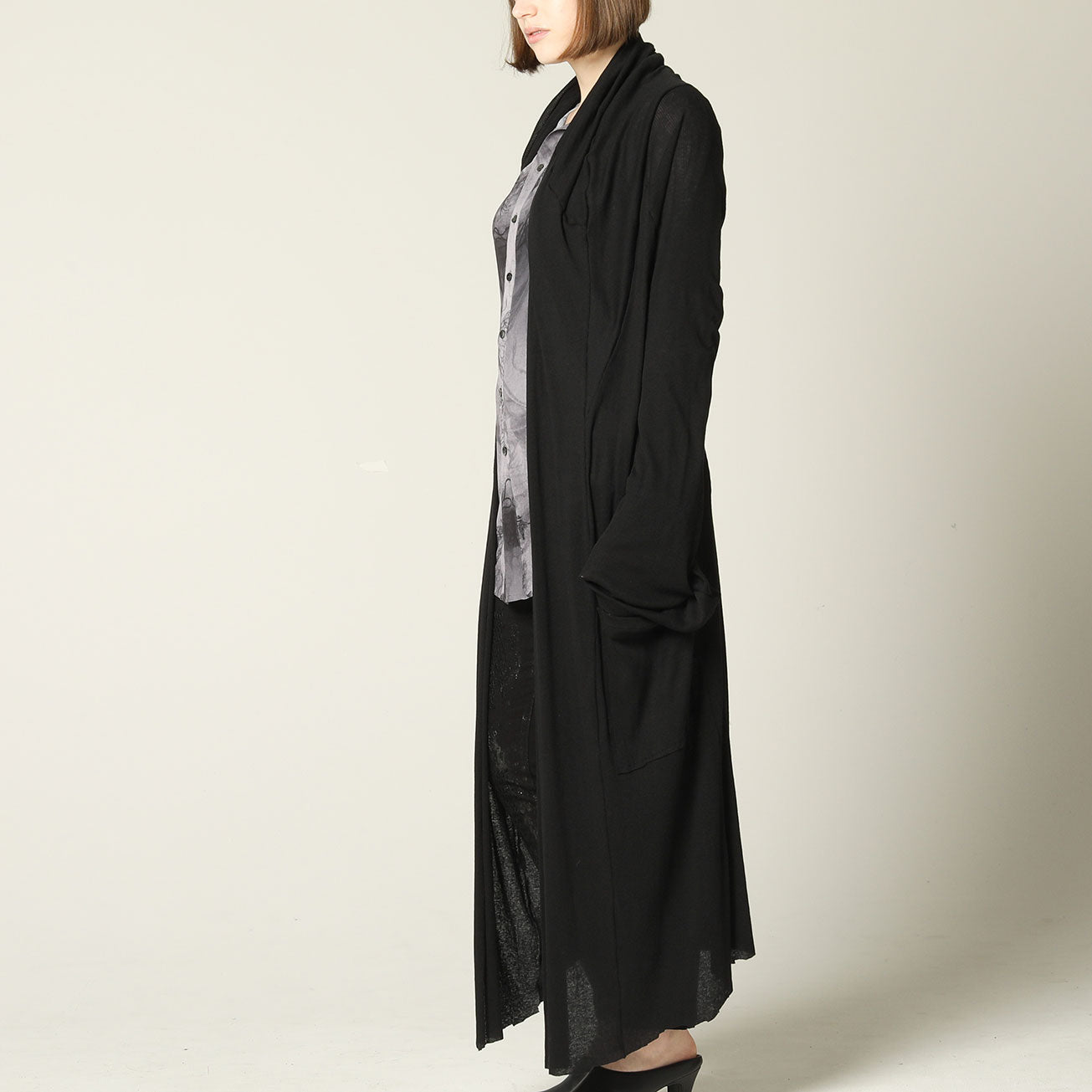 Black soft cardigan