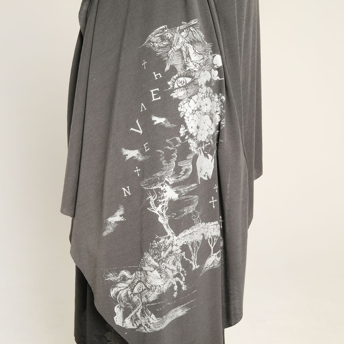 Drape Cotton Asymmetric Cardigan