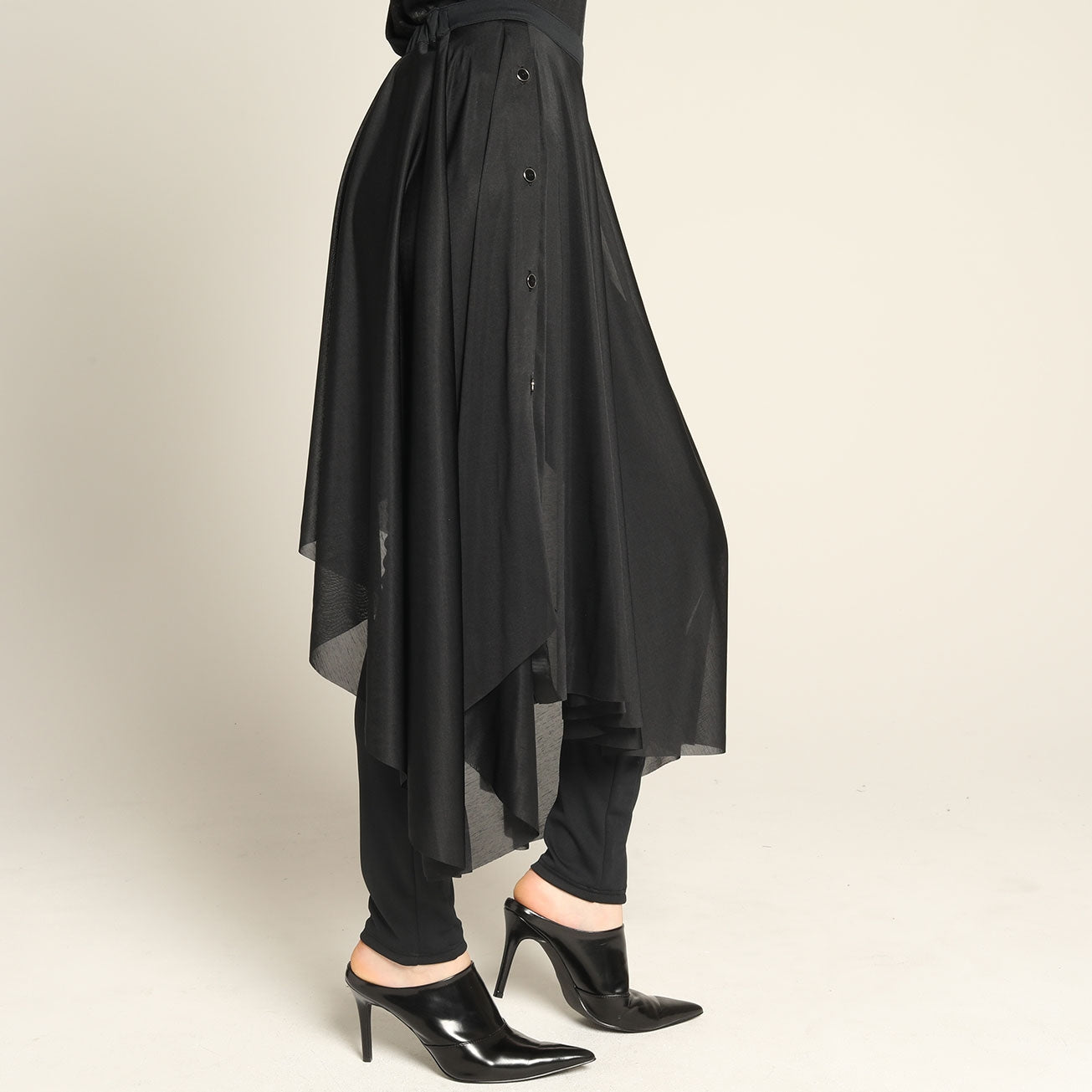 See-Through Skirt Leggings Pants