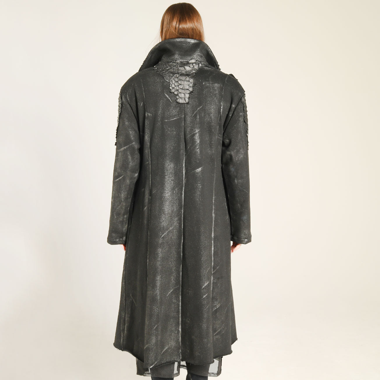 Dragon leather metal long Jacket (2サイズ)