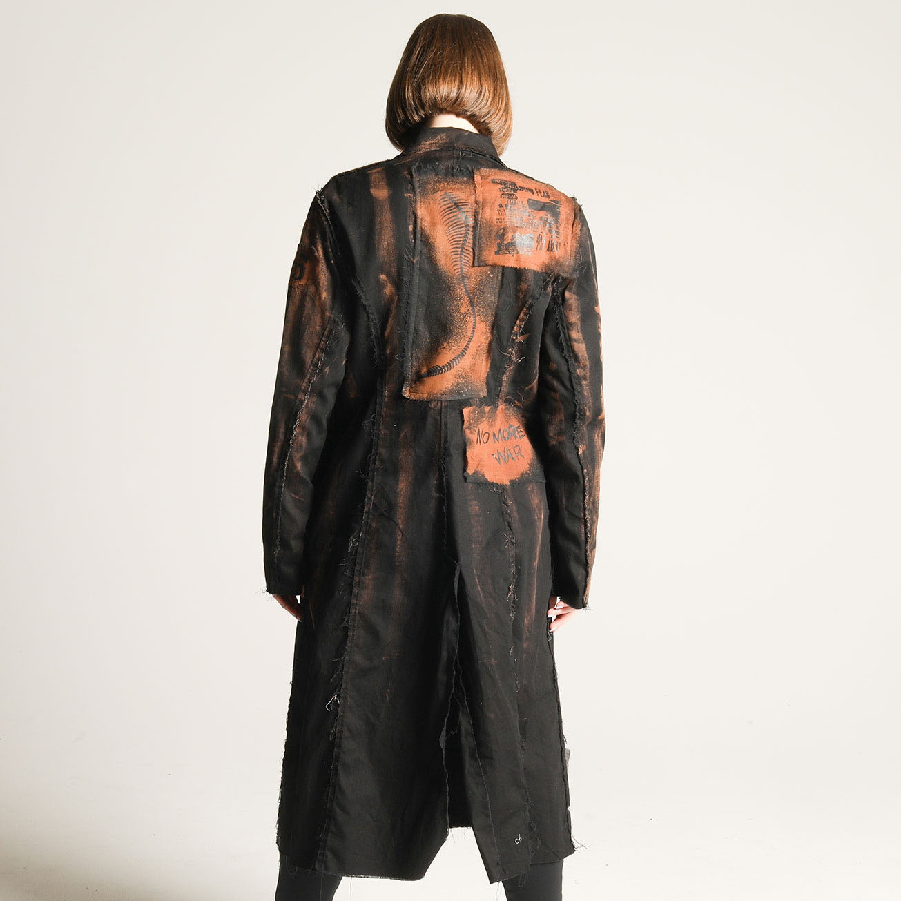 Bleach paint long jacket