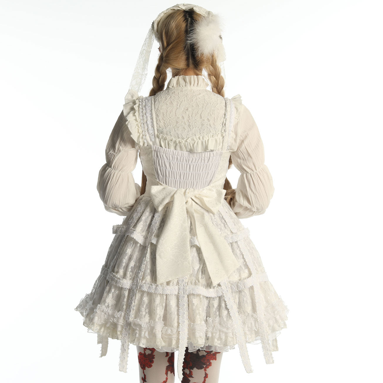 White Rose Bird Cage Dress (2sizes)