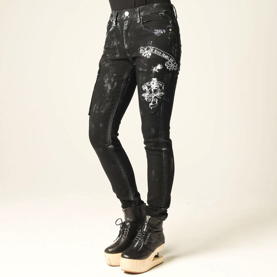 Crash Patch Black Denim (3 sizes)