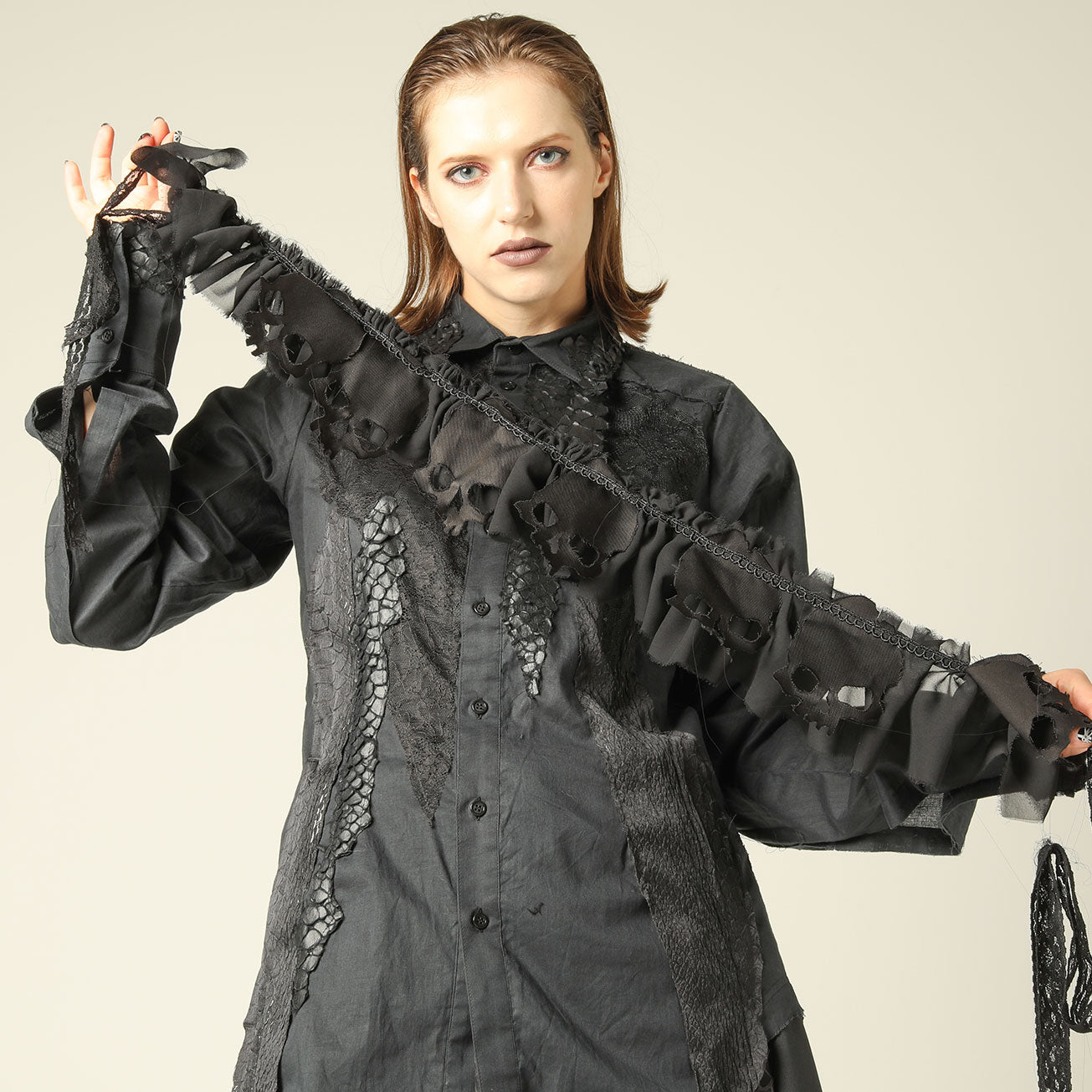 Skull Frill Neck Collar