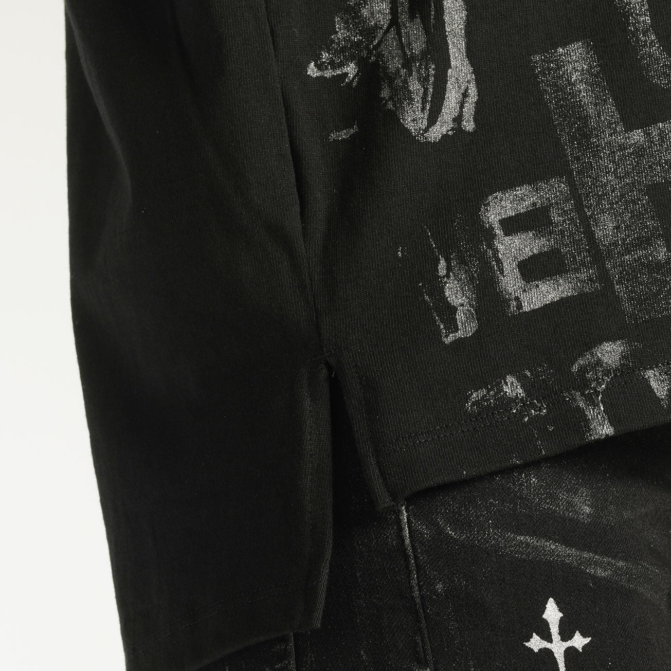 七个致命罪徽标t-sh / bk-sil