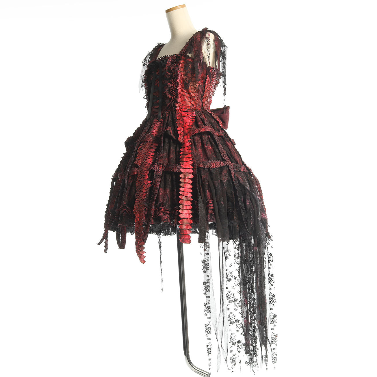 Red Dragon Bird Cage Dress
