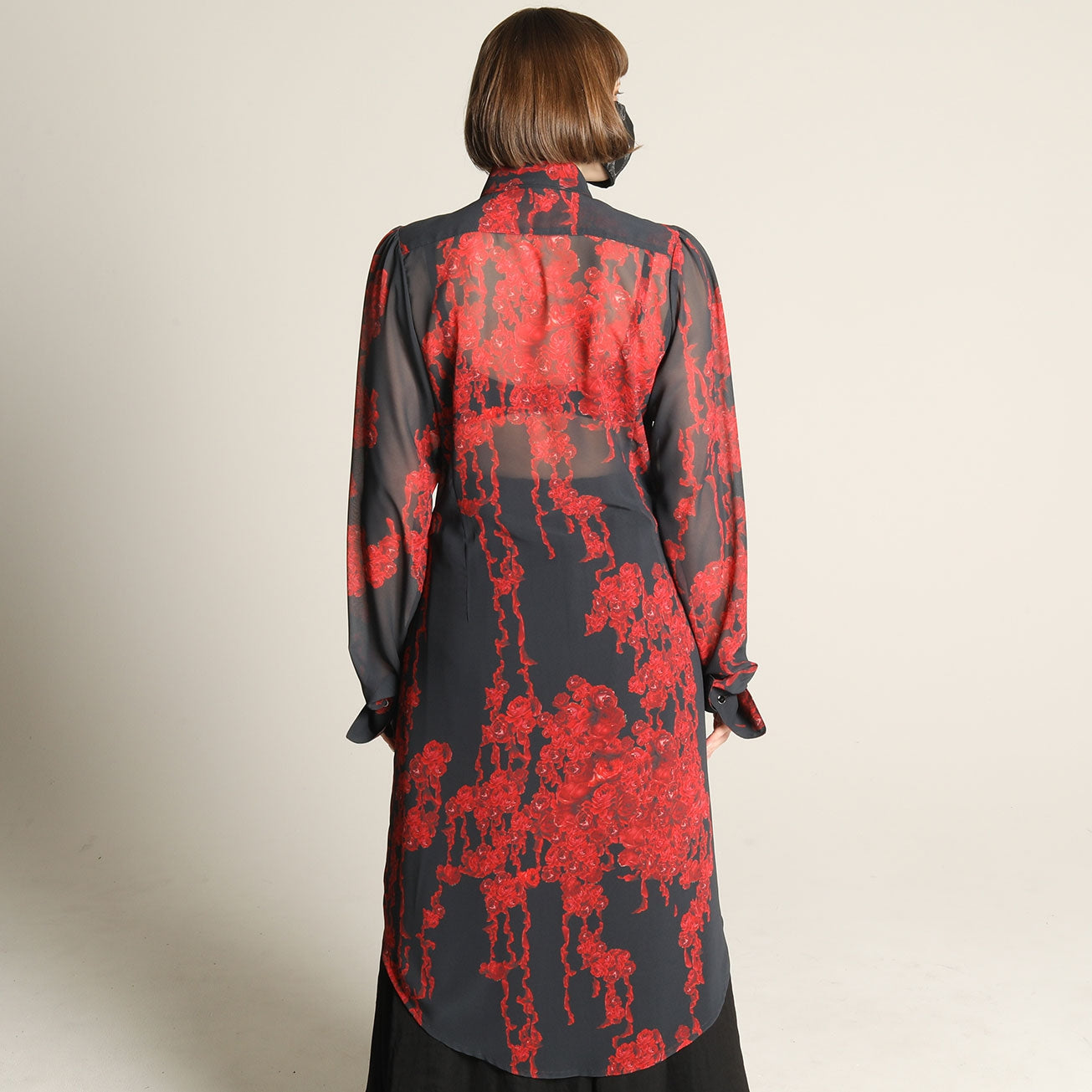 Bloody Rose Long Dress Blouse