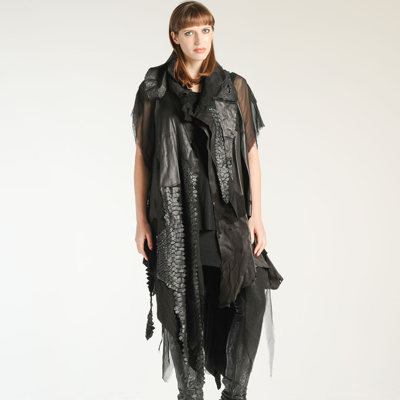 Damaged Leather Gilet