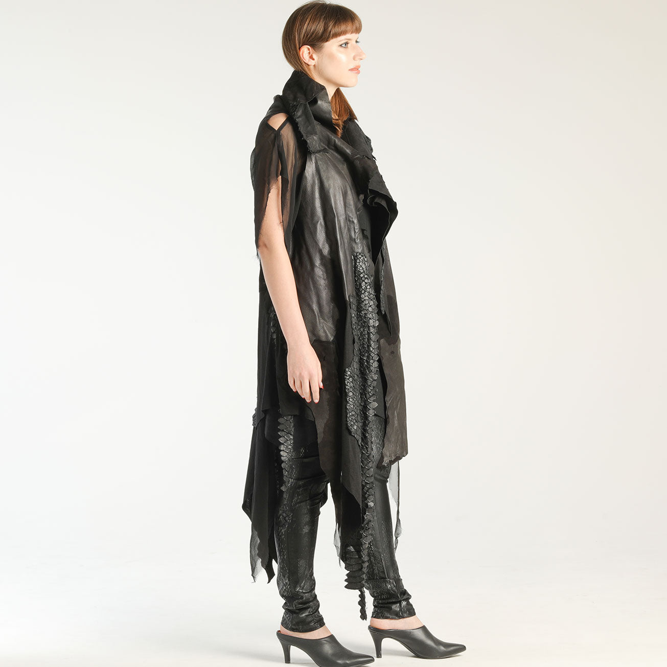 Damaged Leather Gilet