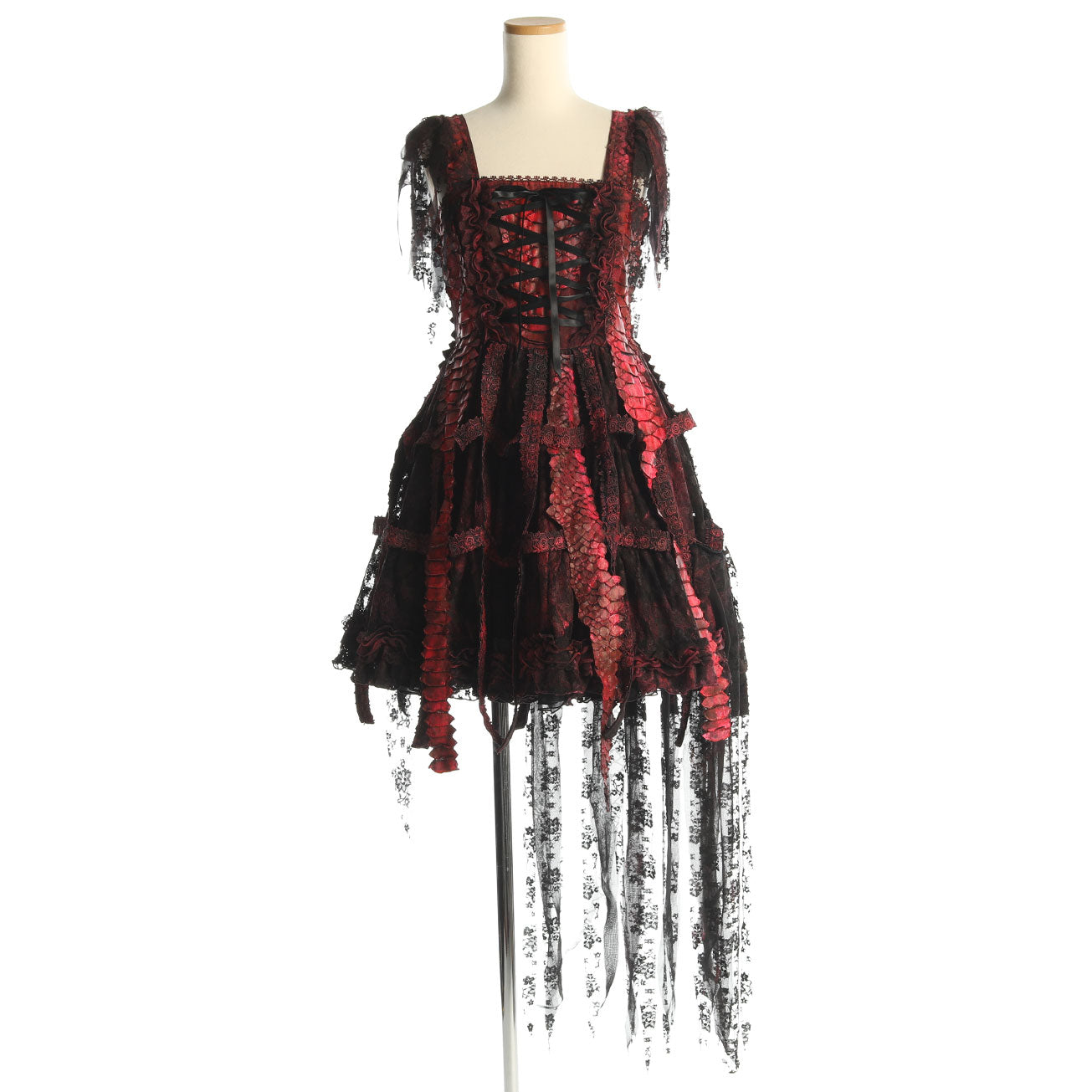 Red Dragon Bird Cage Dress