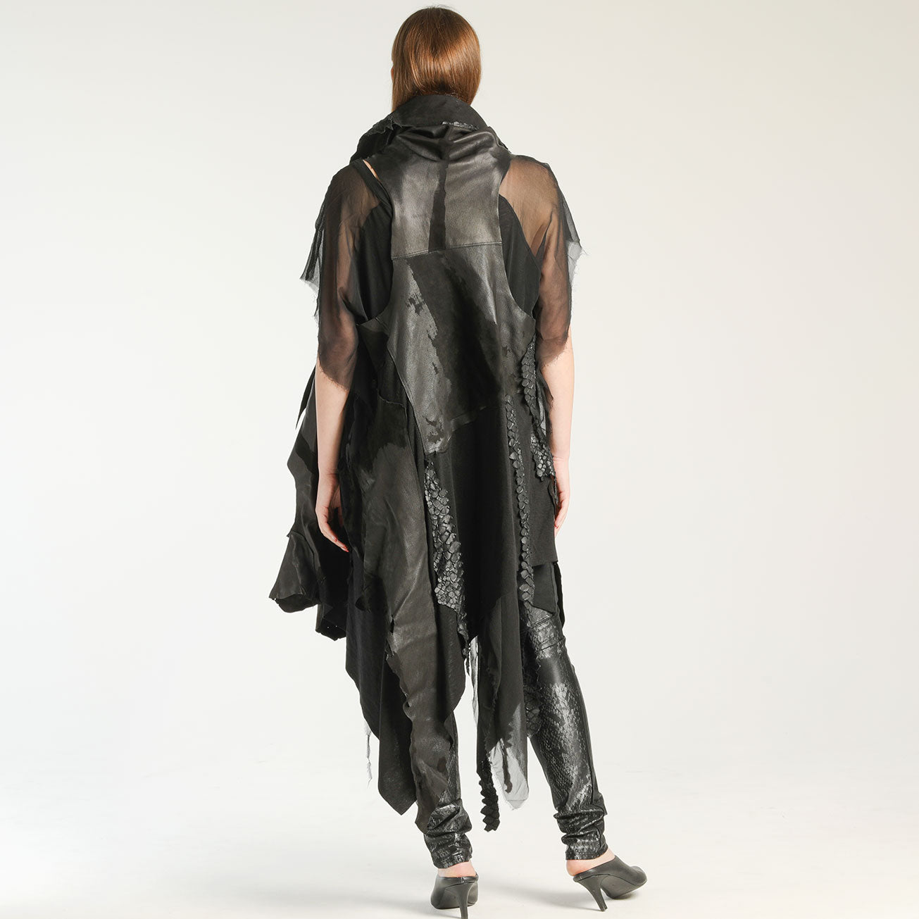 Damaged Leather Gilet