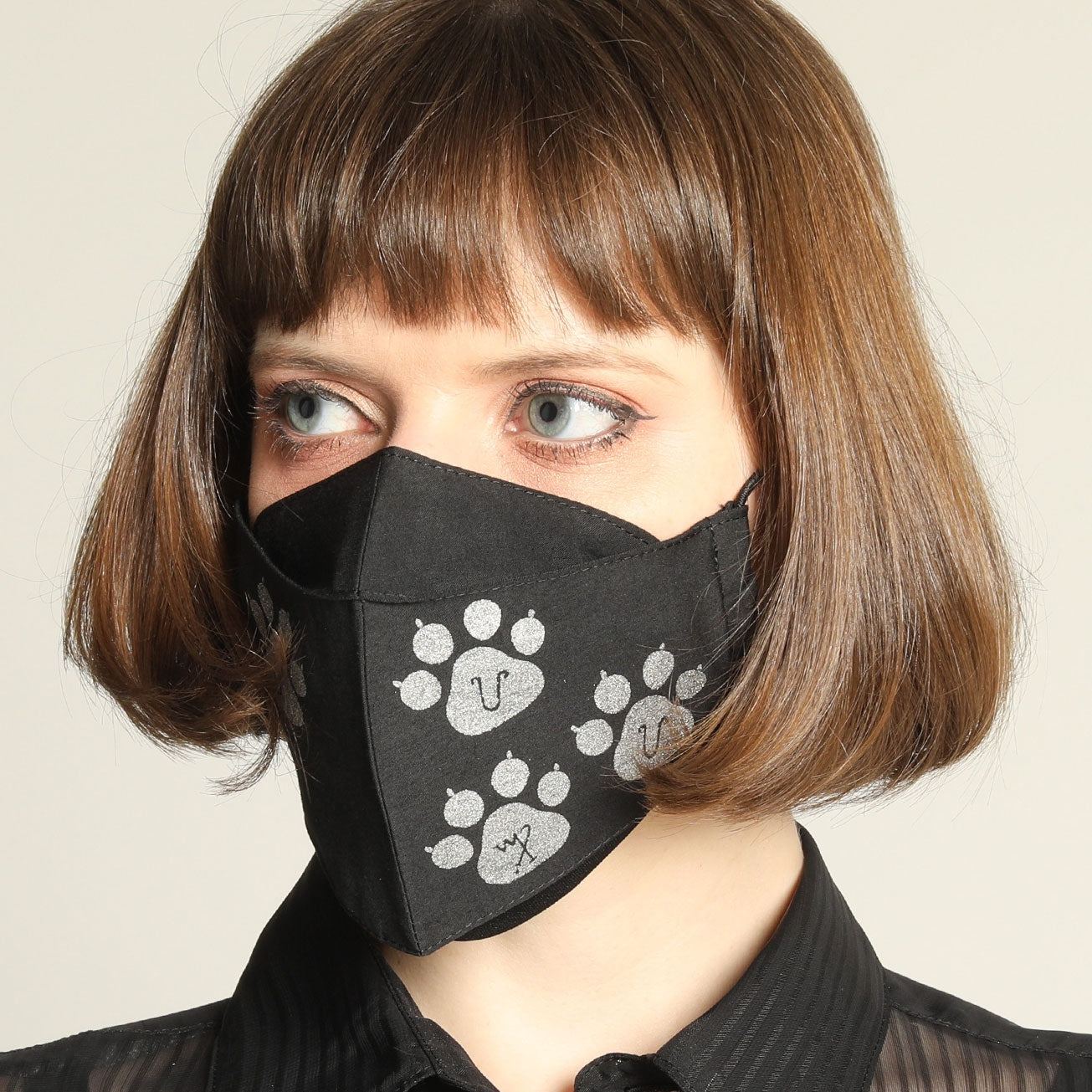 Cat footprint MOUTH SHIELD / M