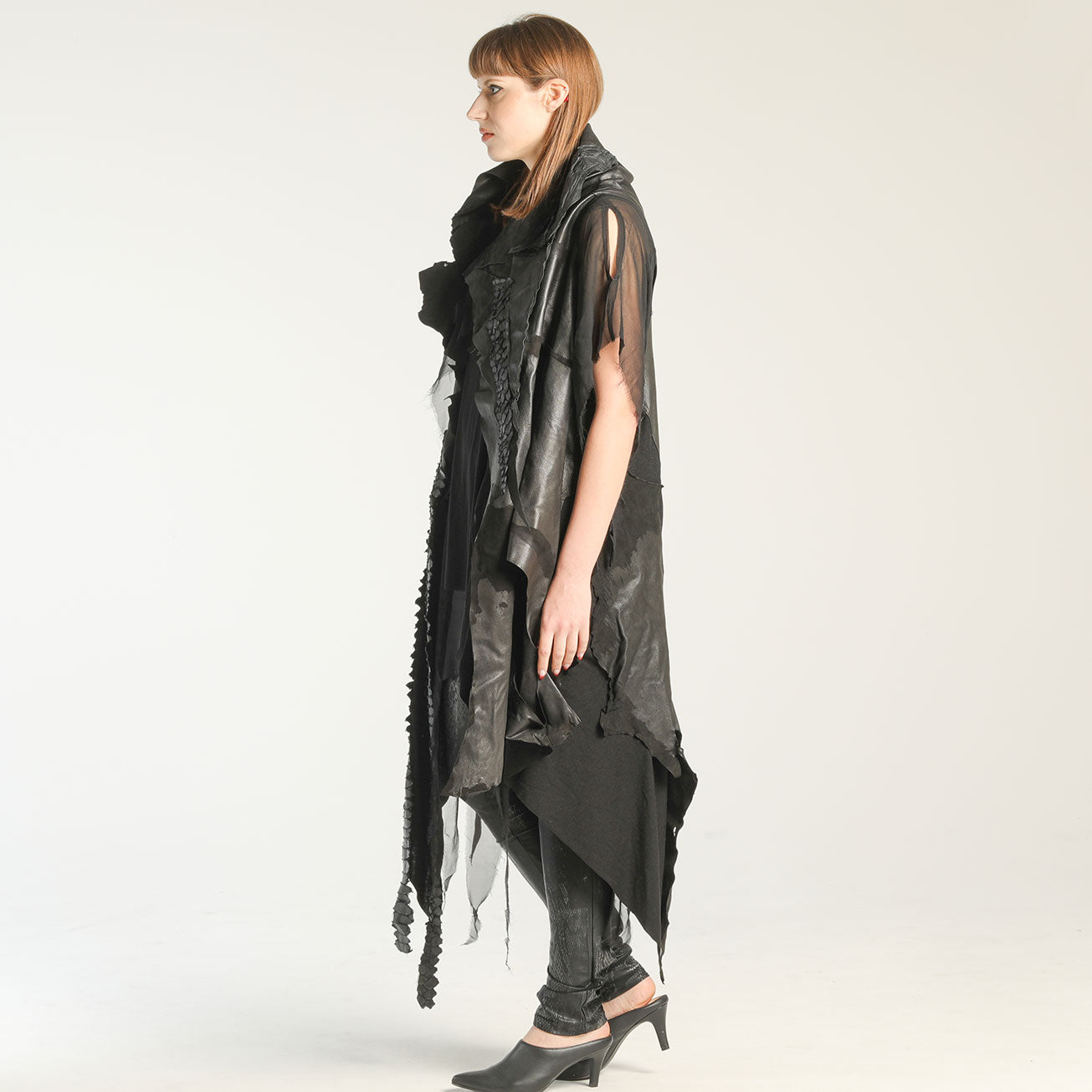 Damaged Leather Gilet