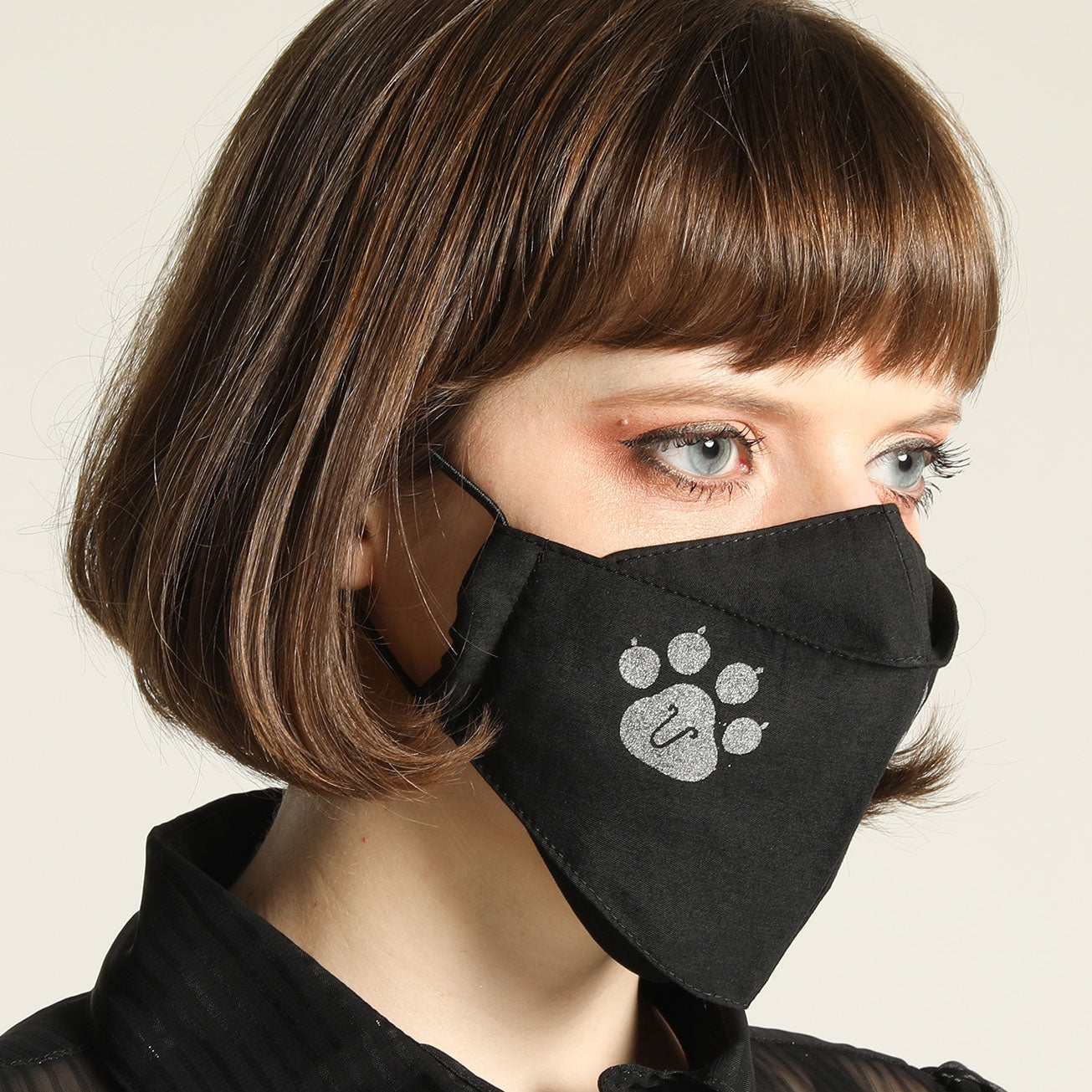 Cat footprint MOUTH SHIELD / M