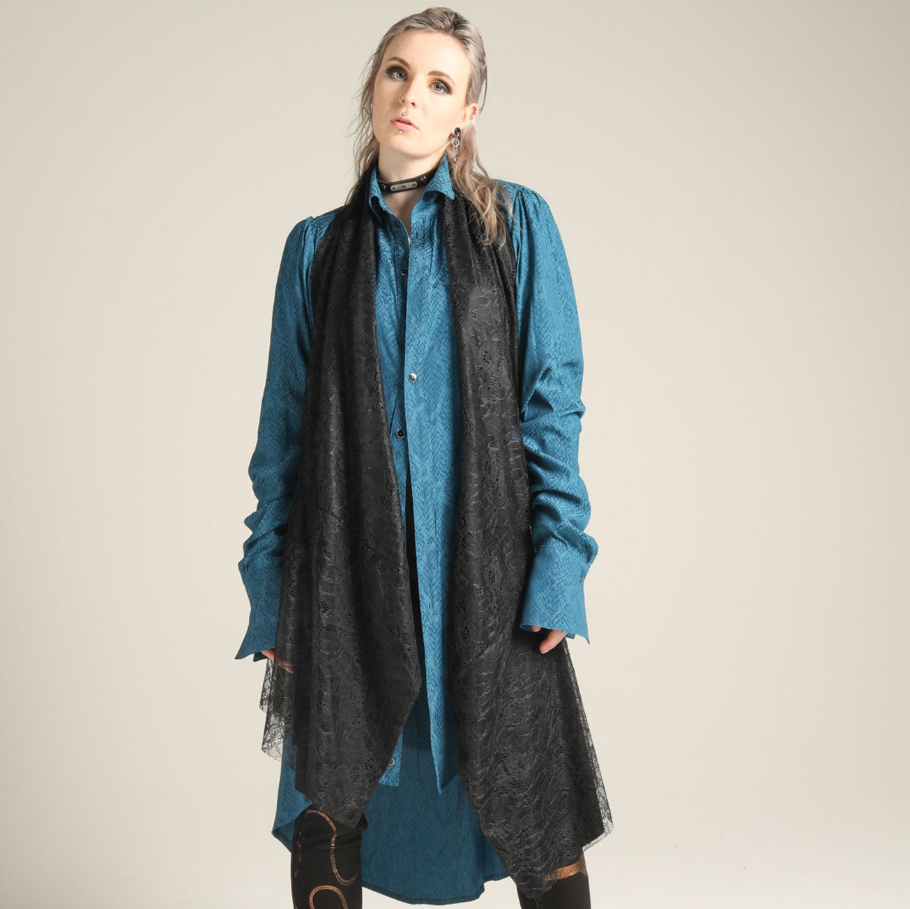 Lace Flare Gilet