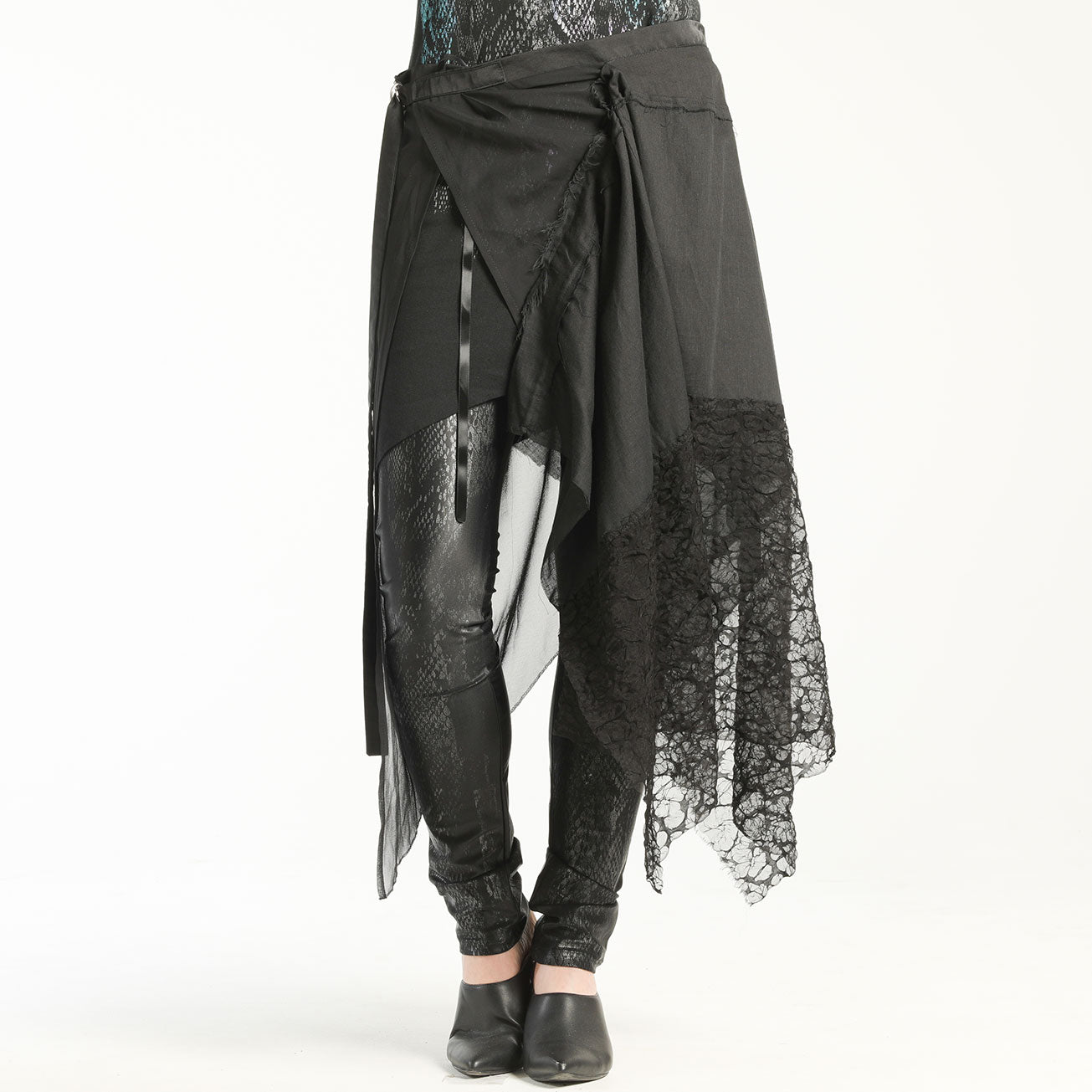 Gothic Damage Wrap Skirt