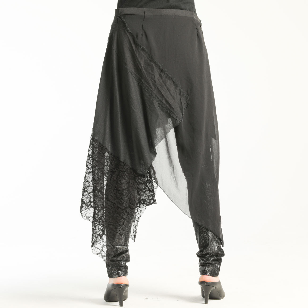 Gothic Damage Wrap Skirt