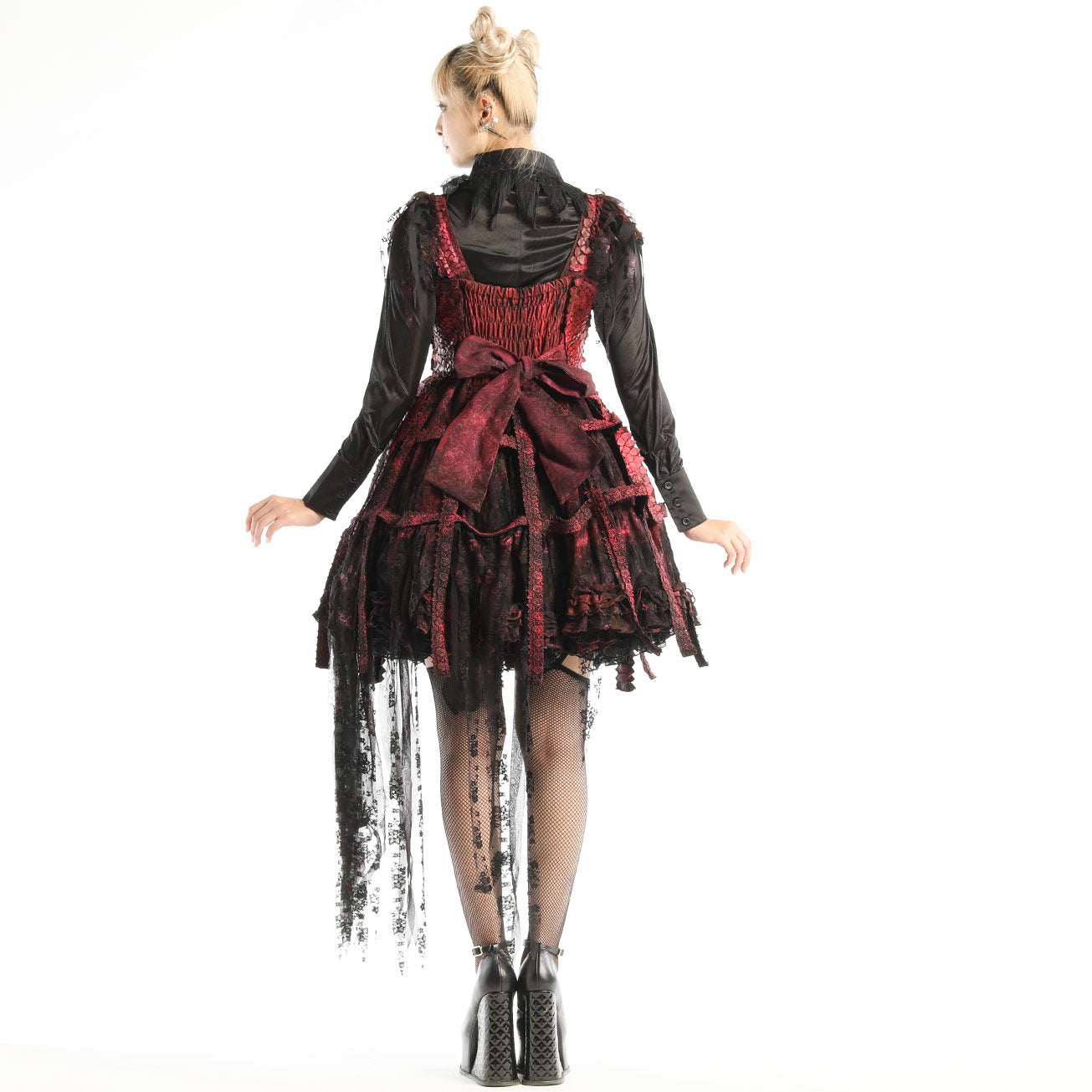 Red Dragon Bird Cage Dress