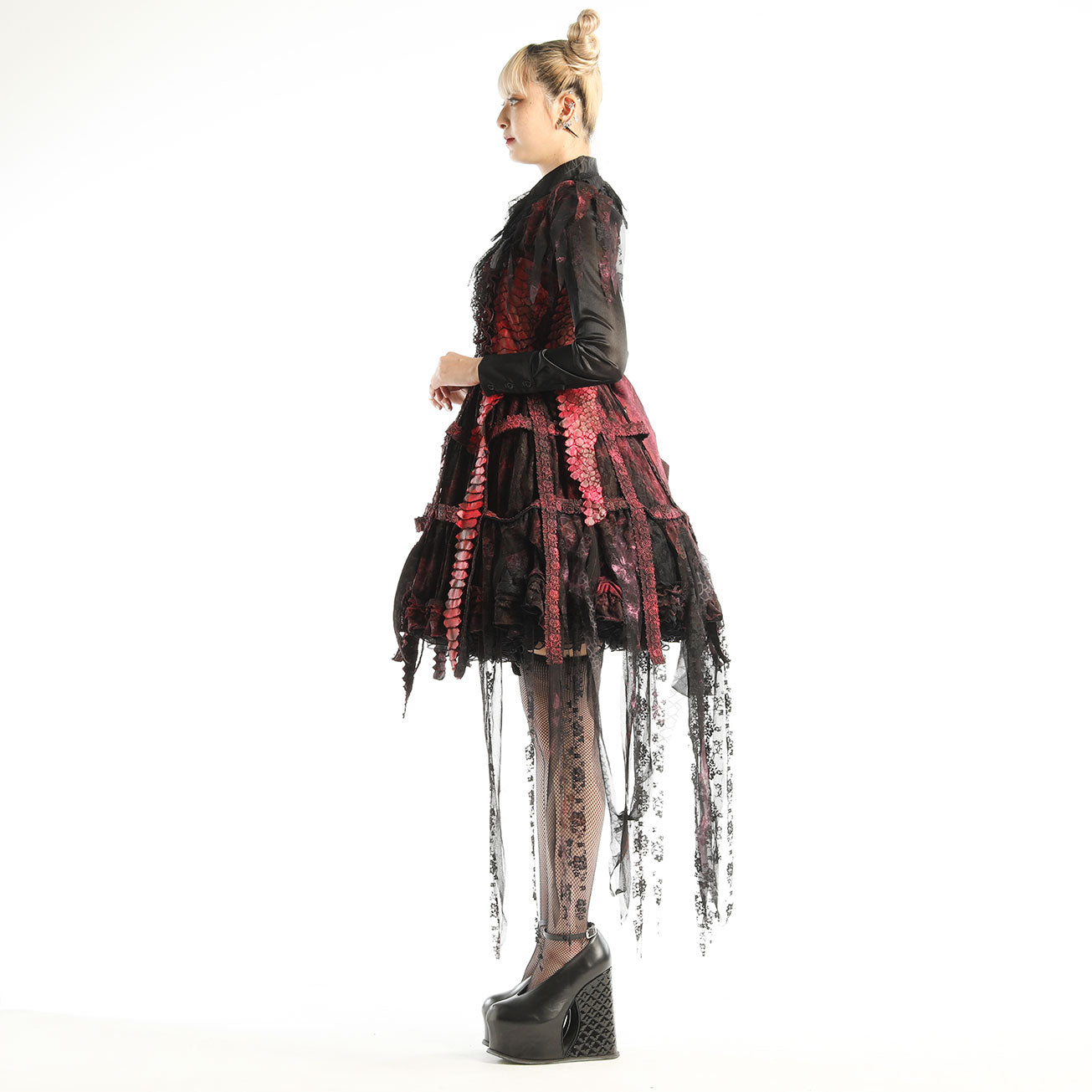 Red Dragon Bird Cage Dress