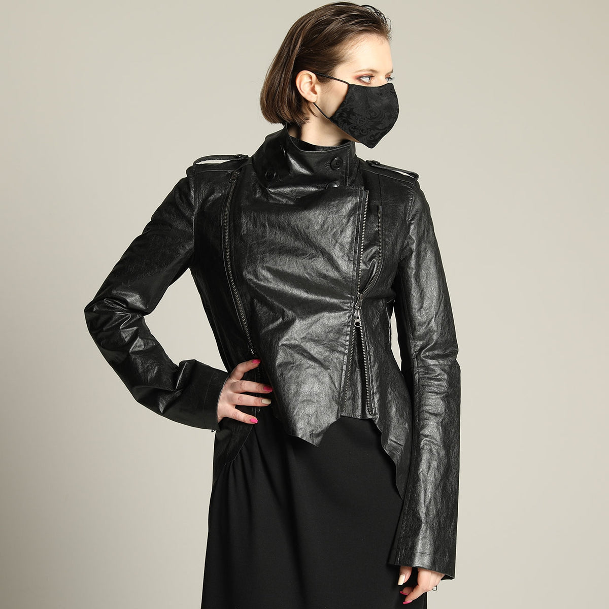 Japan Leather Short Riders Jacket