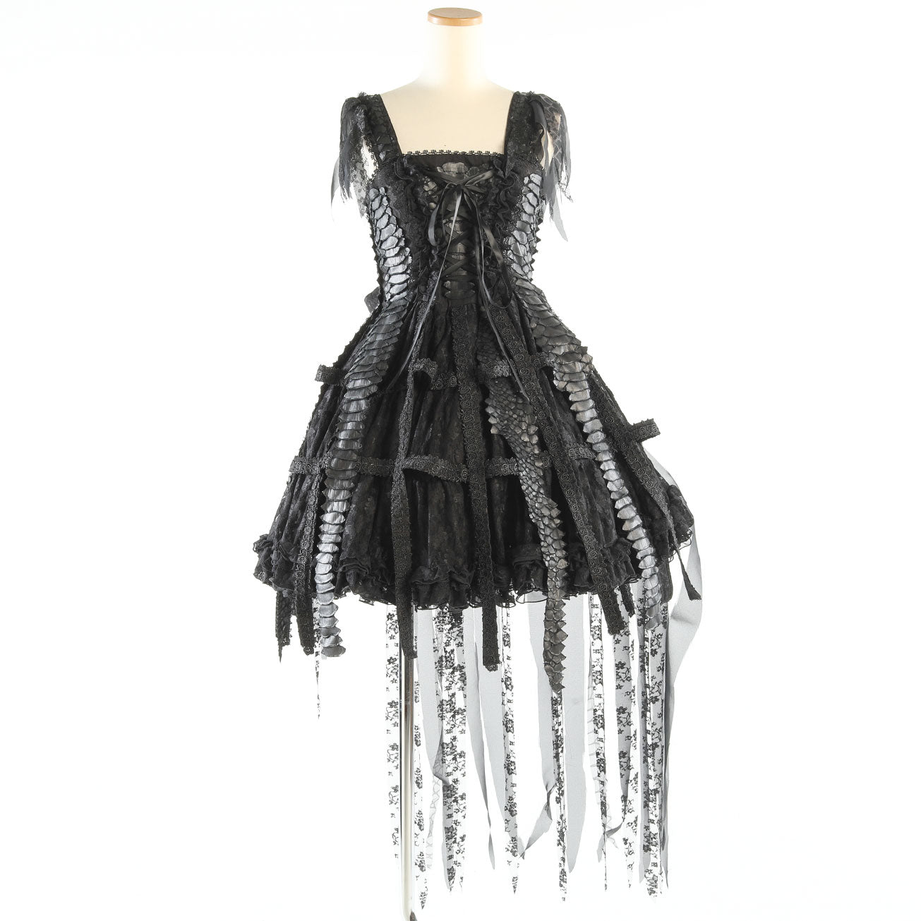 Black Dragon Bird Cage Dress (2sizes)