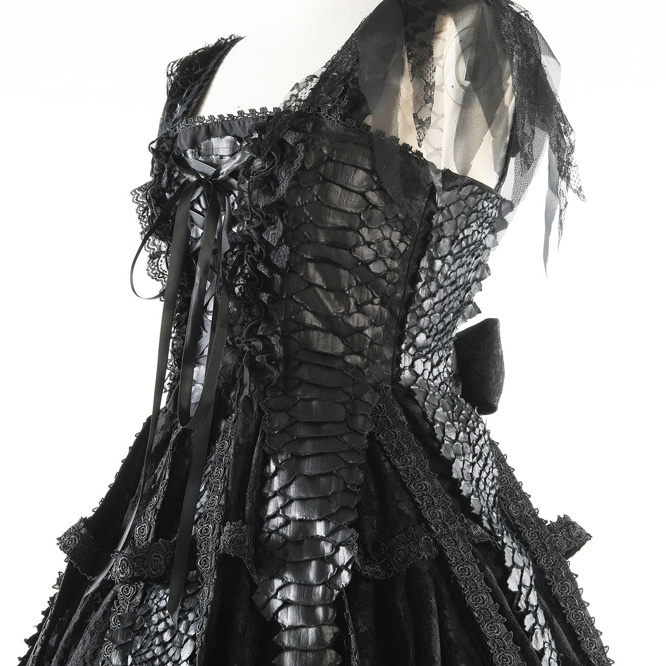 Black Dragon Bird Cage Dress (2sizes)