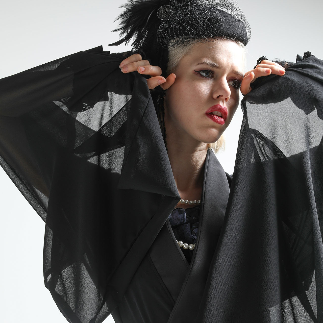 透明的长袖和服