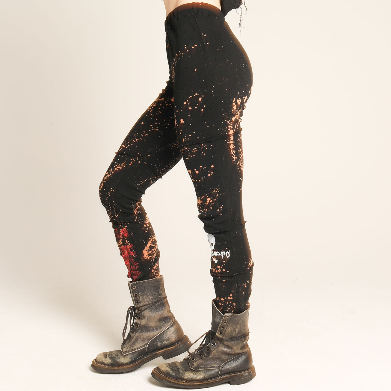 Skull Bleach Leggings