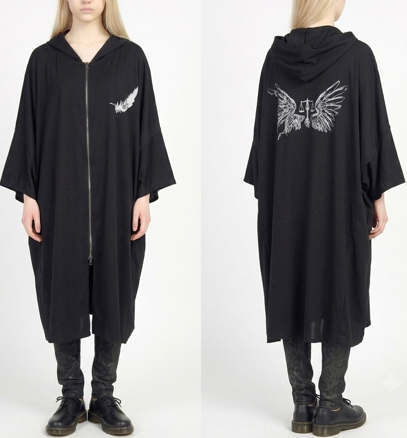 Oversized Angel＆Devil Wing Hoodie